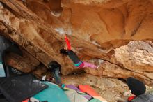 Bouldering in Hueco Tanks on 01/02/2020 with Blue Lizard Climbing and Yoga

Filename: SRM_20200102_1340521.jpg
Aperture: f/3.5
Shutter Speed: 1/250
Body: Canon EOS-1D Mark II
Lens: Canon EF 16-35mm f/2.8 L