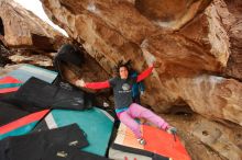 Bouldering in Hueco Tanks on 01/02/2020 with Blue Lizard Climbing and Yoga

Filename: SRM_20200102_1345563.jpg
Aperture: f/3.5
Shutter Speed: 1/250
Body: Canon EOS-1D Mark II
Lens: Canon EF 16-35mm f/2.8 L