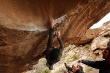 Bouldering in Hueco Tanks on 01/02/2020 with Blue Lizard Climbing and Yoga

Filename: SRM_20200102_1347200.jpg
Aperture: f/5.6
Shutter Speed: 1/250
Body: Canon EOS-1D Mark II
Lens: Canon EF 16-35mm f/2.8 L