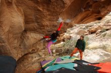 Bouldering in Hueco Tanks on 01/02/2020 with Blue Lizard Climbing and Yoga

Filename: SRM_20200102_1349451.jpg
Aperture: f/6.3
Shutter Speed: 1/200
Body: Canon EOS-1D Mark II
Lens: Canon EF 16-35mm f/2.8 L