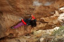 Bouldering in Hueco Tanks on 01/02/2020 with Blue Lizard Climbing and Yoga

Filename: SRM_20200102_1352560.jpg
Aperture: f/6.3
Shutter Speed: 1/200
Body: Canon EOS-1D Mark II
Lens: Canon EF 50mm f/1.8 II