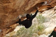 Bouldering in Hueco Tanks on 01/02/2020 with Blue Lizard Climbing and Yoga

Filename: SRM_20200102_1356040.jpg
Aperture: f/4.0
Shutter Speed: 1/250
Body: Canon EOS-1D Mark II
Lens: Canon EF 50mm f/1.8 II