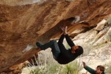 Bouldering in Hueco Tanks on 01/02/2020 with Blue Lizard Climbing and Yoga

Filename: SRM_20200102_1356070.jpg
Aperture: f/4.5
Shutter Speed: 1/250
Body: Canon EOS-1D Mark II
Lens: Canon EF 50mm f/1.8 II