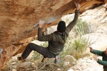 Bouldering in Hueco Tanks on 01/02/2020 with Blue Lizard Climbing and Yoga

Filename: SRM_20200102_1403030.jpg
Aperture: f/3.5
Shutter Speed: 1/250
Body: Canon EOS-1D Mark II
Lens: Canon EF 50mm f/1.8 II