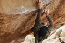 Bouldering in Hueco Tanks on 01/02/2020 with Blue Lizard Climbing and Yoga

Filename: SRM_20200102_1403230.jpg
Aperture: f/2.5
Shutter Speed: 1/250
Body: Canon EOS-1D Mark II
Lens: Canon EF 50mm f/1.8 II