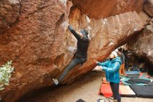 Bouldering in Hueco Tanks on 01/02/2020 with Blue Lizard Climbing and Yoga

Filename: SRM_20200102_1434171.jpg
Aperture: f/4.5
Shutter Speed: 1/250
Body: Canon EOS-1D Mark II
Lens: Canon EF 16-35mm f/2.8 L