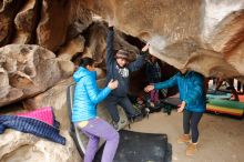 Bouldering in Hueco Tanks on 01/02/2020 with Blue Lizard Climbing and Yoga

Filename: SRM_20200102_1439371.jpg
Aperture: f/4.0
Shutter Speed: 1/250
Body: Canon EOS-1D Mark II
Lens: Canon EF 16-35mm f/2.8 L