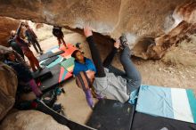 Bouldering in Hueco Tanks on 01/02/2020 with Blue Lizard Climbing and Yoga

Filename: SRM_20200102_1441150.jpg
Aperture: f/4.0
Shutter Speed: 1/250
Body: Canon EOS-1D Mark II
Lens: Canon EF 16-35mm f/2.8 L