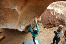 Bouldering in Hueco Tanks on 01/02/2020 with Blue Lizard Climbing and Yoga

Filename: SRM_20200102_1443060.jpg
Aperture: f/4.0
Shutter Speed: 1/250
Body: Canon EOS-1D Mark II
Lens: Canon EF 16-35mm f/2.8 L