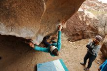 Bouldering in Hueco Tanks on 01/02/2020 with Blue Lizard Climbing and Yoga

Filename: SRM_20200102_1443150.jpg
Aperture: f/4.5
Shutter Speed: 1/250
Body: Canon EOS-1D Mark II
Lens: Canon EF 16-35mm f/2.8 L