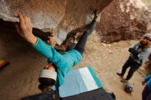 Bouldering in Hueco Tanks on 01/02/2020 with Blue Lizard Climbing and Yoga

Filename: SRM_20200102_1443230.jpg
Aperture: f/4.5
Shutter Speed: 1/250
Body: Canon EOS-1D Mark II
Lens: Canon EF 16-35mm f/2.8 L