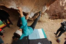 Bouldering in Hueco Tanks on 01/02/2020 with Blue Lizard Climbing and Yoga

Filename: SRM_20200102_1443280.jpg
Aperture: f/4.0
Shutter Speed: 1/250
Body: Canon EOS-1D Mark II
Lens: Canon EF 16-35mm f/2.8 L