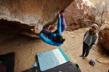 Bouldering in Hueco Tanks on 01/02/2020 with Blue Lizard Climbing and Yoga

Filename: SRM_20200102_1444230.jpg
Aperture: f/4.5
Shutter Speed: 1/250
Body: Canon EOS-1D Mark II
Lens: Canon EF 16-35mm f/2.8 L