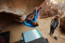 Bouldering in Hueco Tanks on 01/02/2020 with Blue Lizard Climbing and Yoga

Filename: SRM_20200102_1444260.jpg
Aperture: f/4.5
Shutter Speed: 1/250
Body: Canon EOS-1D Mark II
Lens: Canon EF 16-35mm f/2.8 L