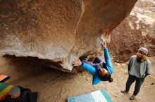 Bouldering in Hueco Tanks on 01/02/2020 with Blue Lizard Climbing and Yoga

Filename: SRM_20200102_1448190.jpg
Aperture: f/4.0
Shutter Speed: 1/250
Body: Canon EOS-1D Mark II
Lens: Canon EF 16-35mm f/2.8 L