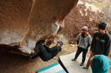 Bouldering in Hueco Tanks on 01/02/2020 with Blue Lizard Climbing and Yoga

Filename: SRM_20200102_1449330.jpg
Aperture: f/4.5
Shutter Speed: 1/250
Body: Canon EOS-1D Mark II
Lens: Canon EF 16-35mm f/2.8 L