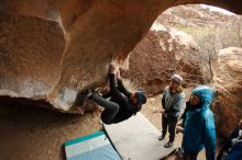 Bouldering in Hueco Tanks on 01/02/2020 with Blue Lizard Climbing and Yoga

Filename: SRM_20200102_1452520.jpg
Aperture: f/4.0
Shutter Speed: 1/250
Body: Canon EOS-1D Mark II
Lens: Canon EF 16-35mm f/2.8 L