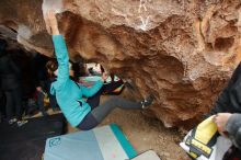 Bouldering in Hueco Tanks on 01/02/2020 with Blue Lizard Climbing and Yoga

Filename: SRM_20200102_1458140.jpg
Aperture: f/3.5
Shutter Speed: 1/250
Body: Canon EOS-1D Mark II
Lens: Canon EF 16-35mm f/2.8 L