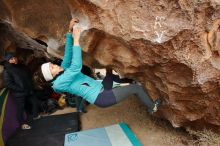 Bouldering in Hueco Tanks on 01/02/2020 with Blue Lizard Climbing and Yoga

Filename: SRM_20200102_1458170.jpg
Aperture: f/3.5
Shutter Speed: 1/250
Body: Canon EOS-1D Mark II
Lens: Canon EF 16-35mm f/2.8 L