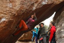 Bouldering in Hueco Tanks on 01/02/2020 with Blue Lizard Climbing and Yoga

Filename: SRM_20200102_1459420.jpg
Aperture: f/3.5
Shutter Speed: 1/250
Body: Canon EOS-1D Mark II
Lens: Canon EF 50mm f/1.8 II