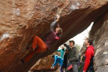 Bouldering in Hueco Tanks on 01/02/2020 with Blue Lizard Climbing and Yoga

Filename: SRM_20200102_1459430.jpg
Aperture: f/3.5
Shutter Speed: 1/250
Body: Canon EOS-1D Mark II
Lens: Canon EF 50mm f/1.8 II