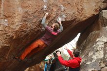 Bouldering in Hueco Tanks on 01/02/2020 with Blue Lizard Climbing and Yoga

Filename: SRM_20200102_1459520.jpg
Aperture: f/3.5
Shutter Speed: 1/250
Body: Canon EOS-1D Mark II
Lens: Canon EF 50mm f/1.8 II