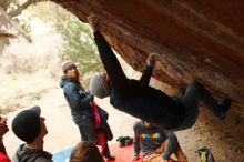 Bouldering in Hueco Tanks on 01/02/2020 with Blue Lizard Climbing and Yoga

Filename: SRM_20200102_1502050.jpg
Aperture: f/2.8
Shutter Speed: 1/250
Body: Canon EOS-1D Mark II
Lens: Canon EF 50mm f/1.8 II