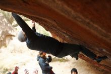 Bouldering in Hueco Tanks on 01/02/2020 with Blue Lizard Climbing and Yoga

Filename: SRM_20200102_1502150.jpg
Aperture: f/2.2
Shutter Speed: 1/250
Body: Canon EOS-1D Mark II
Lens: Canon EF 50mm f/1.8 II