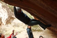 Bouldering in Hueco Tanks on 01/02/2020 with Blue Lizard Climbing and Yoga

Filename: SRM_20200102_1502210.jpg
Aperture: f/2.8
Shutter Speed: 1/250
Body: Canon EOS-1D Mark II
Lens: Canon EF 50mm f/1.8 II