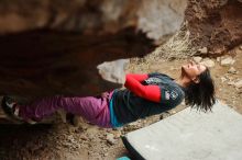 Bouldering in Hueco Tanks on 01/02/2020 with Blue Lizard Climbing and Yoga

Filename: SRM_20200102_1505020.jpg
Aperture: f/4.0
Shutter Speed: 1/250
Body: Canon EOS-1D Mark II
Lens: Canon EF 50mm f/1.8 II