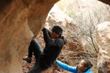 Bouldering in Hueco Tanks on 01/02/2020 with Blue Lizard Climbing and Yoga

Filename: SRM_20200102_1506100.jpg
Aperture: f/3.5
Shutter Speed: 1/250
Body: Canon EOS-1D Mark II
Lens: Canon EF 50mm f/1.8 II