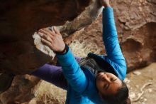 Bouldering in Hueco Tanks on 01/02/2020 with Blue Lizard Climbing and Yoga

Filename: SRM_20200102_1508290.jpg
Aperture: f/4.0
Shutter Speed: 1/250
Body: Canon EOS-1D Mark II
Lens: Canon EF 50mm f/1.8 II