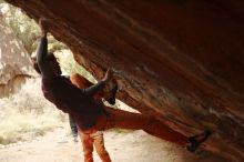 Bouldering in Hueco Tanks on 01/02/2020 with Blue Lizard Climbing and Yoga

Filename: SRM_20200102_1509030.jpg
Aperture: f/3.2
Shutter Speed: 1/250
Body: Canon EOS-1D Mark II
Lens: Canon EF 50mm f/1.8 II