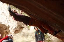 Bouldering in Hueco Tanks on 01/02/2020 with Blue Lizard Climbing and Yoga

Filename: SRM_20200102_1509110.jpg
Aperture: f/3.5
Shutter Speed: 1/250
Body: Canon EOS-1D Mark II
Lens: Canon EF 50mm f/1.8 II