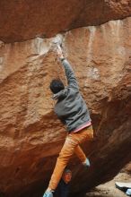 Bouldering in Hueco Tanks on 01/02/2020 with Blue Lizard Climbing and Yoga

Filename: SRM_20200102_1515210.jpg
Aperture: f/4.0
Shutter Speed: 1/250
Body: Canon EOS-1D Mark II
Lens: Canon EF 50mm f/1.8 II