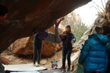 Bouldering in Hueco Tanks on 01/02/2020 with Blue Lizard Climbing and Yoga

Filename: SRM_20200102_1515470.jpg
Aperture: f/4.0
Shutter Speed: 1/250
Body: Canon EOS-1D Mark II
Lens: Canon EF 50mm f/1.8 II