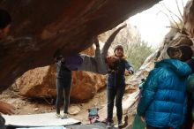 Bouldering in Hueco Tanks on 01/02/2020 with Blue Lizard Climbing and Yoga

Filename: SRM_20200102_1515471.jpg
Aperture: f/3.5
Shutter Speed: 1/250
Body: Canon EOS-1D Mark II
Lens: Canon EF 50mm f/1.8 II