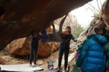 Bouldering in Hueco Tanks on 01/02/2020 with Blue Lizard Climbing and Yoga

Filename: SRM_20200102_1515472.jpg
Aperture: f/4.0
Shutter Speed: 1/250
Body: Canon EOS-1D Mark II
Lens: Canon EF 50mm f/1.8 II