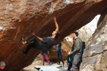 Bouldering in Hueco Tanks on 01/02/2020 with Blue Lizard Climbing and Yoga

Filename: SRM_20200102_1517430.jpg
Aperture: f/3.5
Shutter Speed: 1/250
Body: Canon EOS-1D Mark II
Lens: Canon EF 50mm f/1.8 II