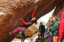 Bouldering in Hueco Tanks on 01/02/2020 with Blue Lizard Climbing and Yoga

Filename: SRM_20200102_1536100.jpg
Aperture: f/3.5
Shutter Speed: 1/250
Body: Canon EOS-1D Mark II
Lens: Canon EF 50mm f/1.8 II