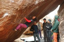 Bouldering in Hueco Tanks on 01/02/2020 with Blue Lizard Climbing and Yoga

Filename: SRM_20200102_1541020.jpg
Aperture: f/3.2
Shutter Speed: 1/250
Body: Canon EOS-1D Mark II
Lens: Canon EF 50mm f/1.8 II