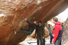 Bouldering in Hueco Tanks on 01/02/2020 with Blue Lizard Climbing and Yoga

Filename: SRM_20200102_1550520.jpg
Aperture: f/2.8
Shutter Speed: 1/200
Body: Canon EOS-1D Mark II
Lens: Canon EF 50mm f/1.8 II