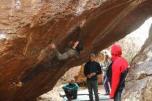 Bouldering in Hueco Tanks on 01/02/2020 with Blue Lizard Climbing and Yoga

Filename: SRM_20200102_1552220.jpg
Aperture: f/4.0
Shutter Speed: 1/160
Body: Canon EOS-1D Mark II
Lens: Canon EF 50mm f/1.8 II