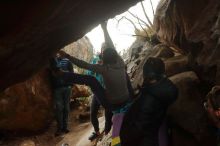 Bouldering in Hueco Tanks on 01/02/2020 with Blue Lizard Climbing and Yoga

Filename: SRM_20200102_1553230.jpg
Aperture: f/5.6
Shutter Speed: 1/250
Body: Canon EOS-1D Mark II
Lens: Canon EF 50mm f/1.8 II