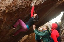 Bouldering in Hueco Tanks on 01/02/2020 with Blue Lizard Climbing and Yoga

Filename: SRM_20200102_1555270.jpg
Aperture: f/4.0
Shutter Speed: 1/250
Body: Canon EOS-1D Mark II
Lens: Canon EF 50mm f/1.8 II