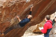 Bouldering in Hueco Tanks on 01/02/2020 with Blue Lizard Climbing and Yoga

Filename: SRM_20200102_1559390.jpg
Aperture: f/3.2
Shutter Speed: 1/250
Body: Canon EOS-1D Mark II
Lens: Canon EF 50mm f/1.8 II