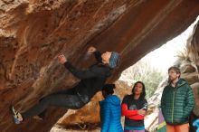 Bouldering in Hueco Tanks on 01/02/2020 with Blue Lizard Climbing and Yoga

Filename: SRM_20200102_1606230.jpg
Aperture: f/3.5
Shutter Speed: 1/250
Body: Canon EOS-1D Mark II
Lens: Canon EF 50mm f/1.8 II