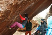 Bouldering in Hueco Tanks on 01/02/2020 with Blue Lizard Climbing and Yoga

Filename: SRM_20200102_1608110.jpg
Aperture: f/3.5
Shutter Speed: 1/250
Body: Canon EOS-1D Mark II
Lens: Canon EF 50mm f/1.8 II