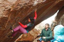 Bouldering in Hueco Tanks on 01/02/2020 with Blue Lizard Climbing and Yoga

Filename: SRM_20200102_1608150.jpg
Aperture: f/3.5
Shutter Speed: 1/250
Body: Canon EOS-1D Mark II
Lens: Canon EF 50mm f/1.8 II