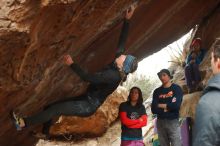 Bouldering in Hueco Tanks on 01/02/2020 with Blue Lizard Climbing and Yoga

Filename: SRM_20200102_1612080.jpg
Aperture: f/3.5
Shutter Speed: 1/250
Body: Canon EOS-1D Mark II
Lens: Canon EF 50mm f/1.8 II